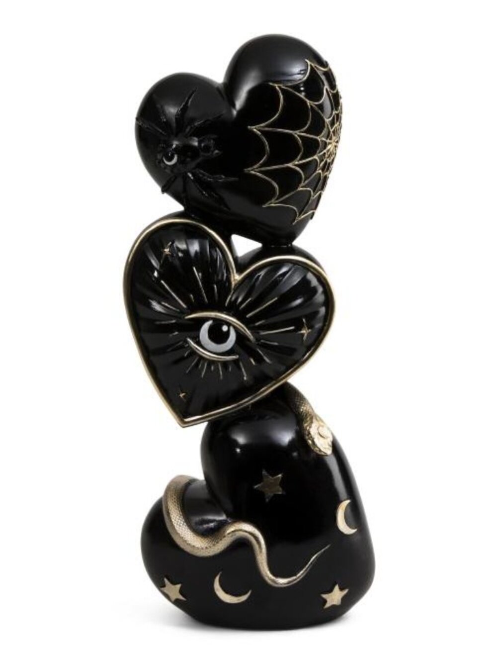 EERIE CHARM 18in Stacked Tarot Heart Decor-NIB